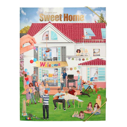 Depesche Create your Sweet Home - Malbuch mit Stickern