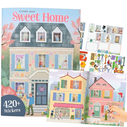 Depesche Create your Sweet Home Stickerbuch mit 420 bunten Stickern
