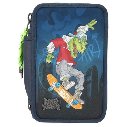 Depesche Dino World 3-Fach Federtasche Skater