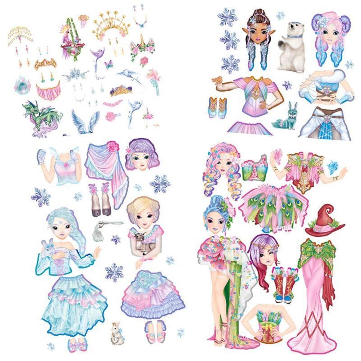 Depesche Fantasy Model Dress me up Stickerbook