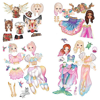 Depesche Fantasy Model Dress me up Stickerbook