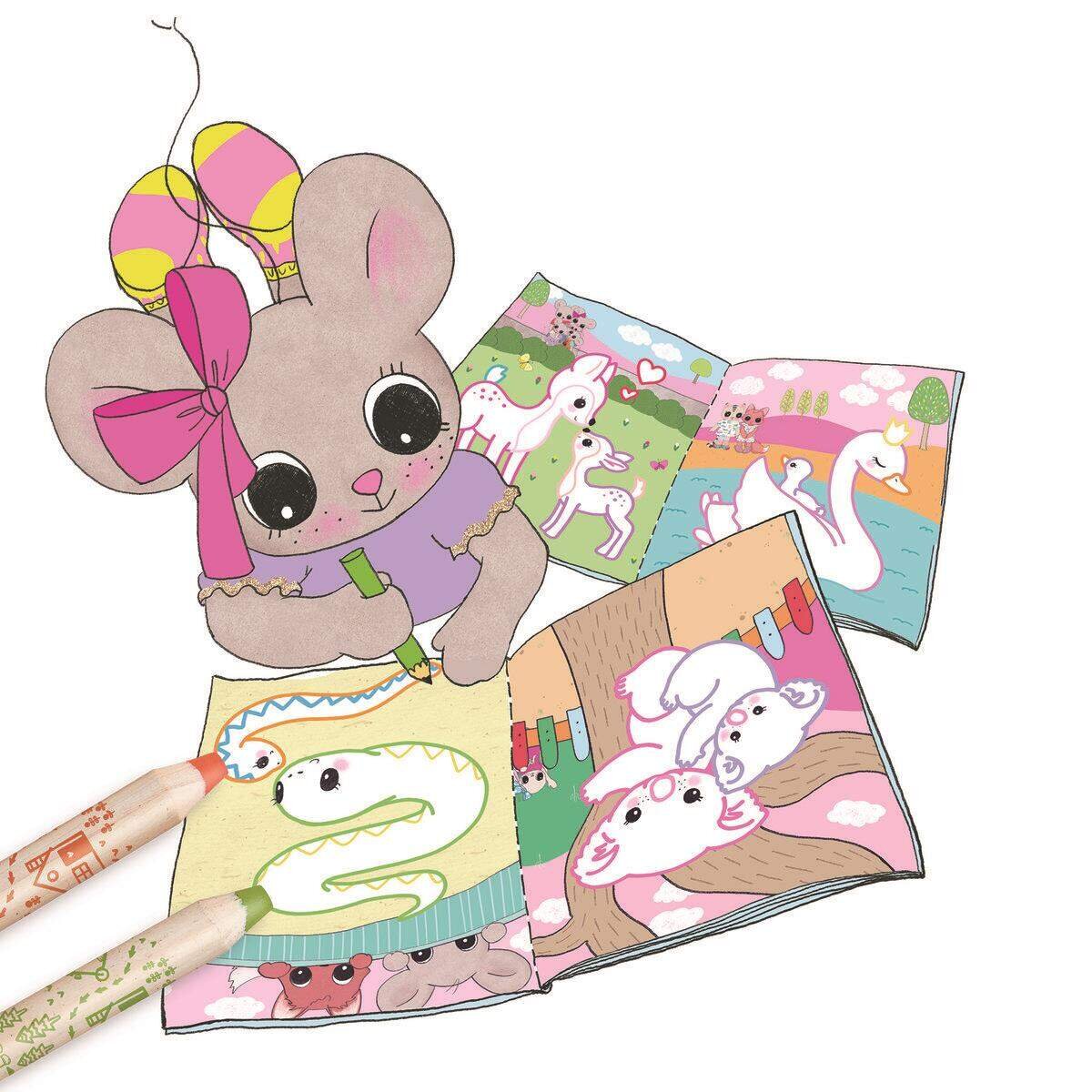 Depesche House of Mouse Glitter Malbuch,