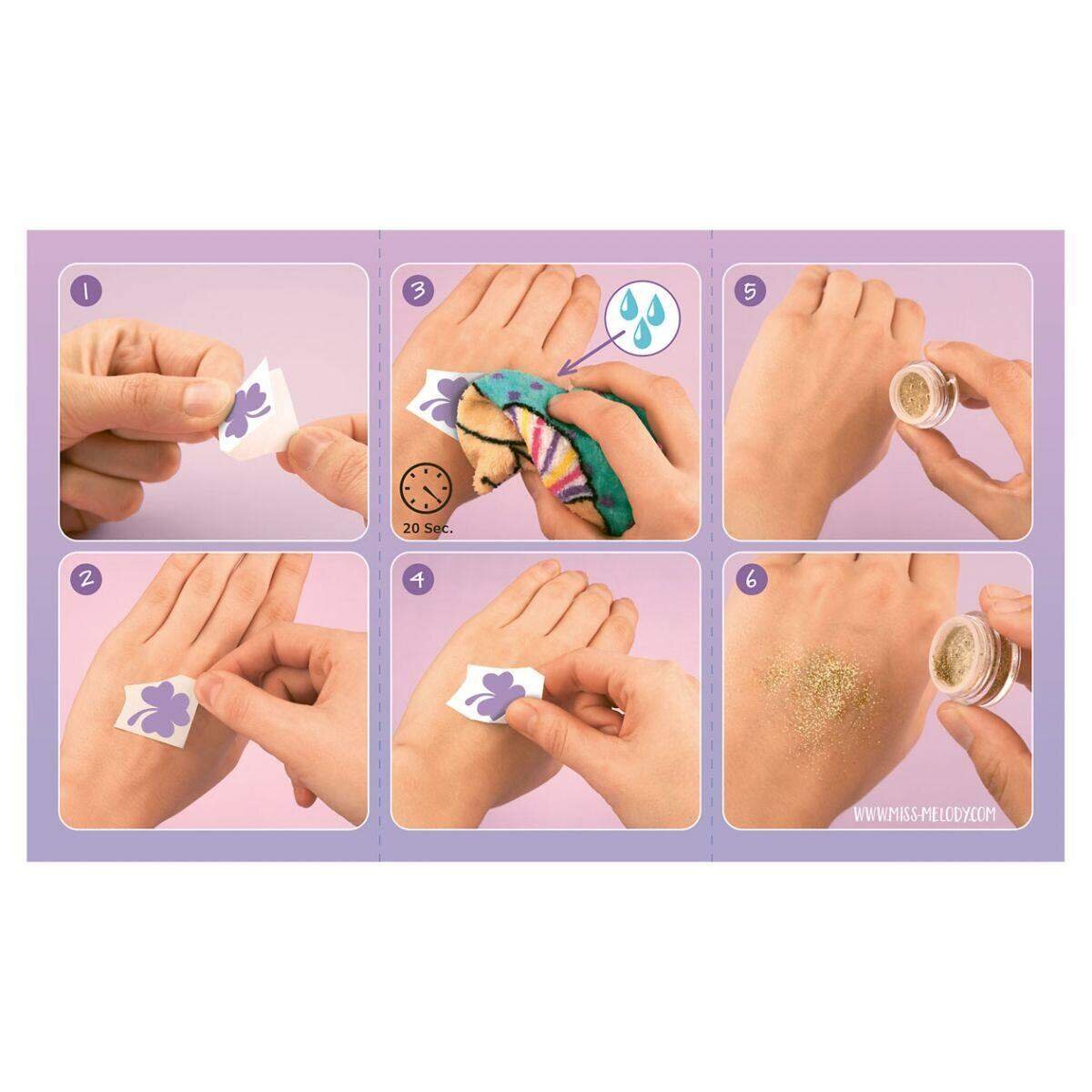 Depesche Miss Melody Glitzer Tattoo Set