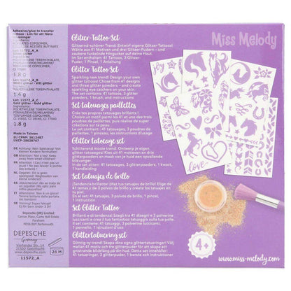 Depesche Miss Melody Glitzer Tattoo Set