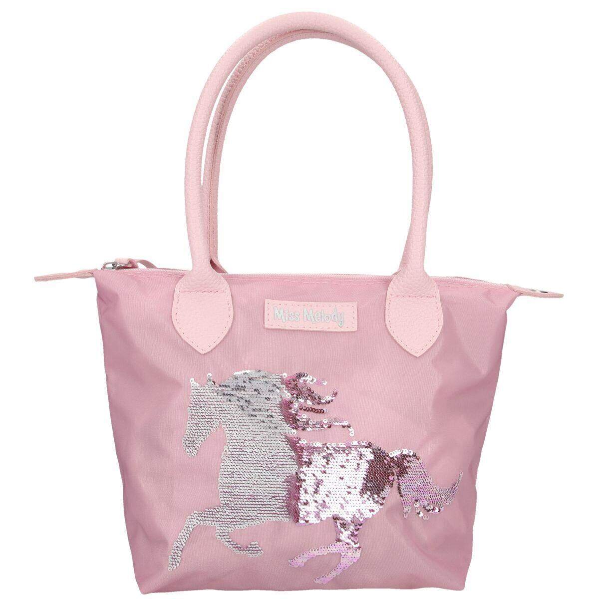 Depesche Miss Melody Handtasche Pailletten, Rosa