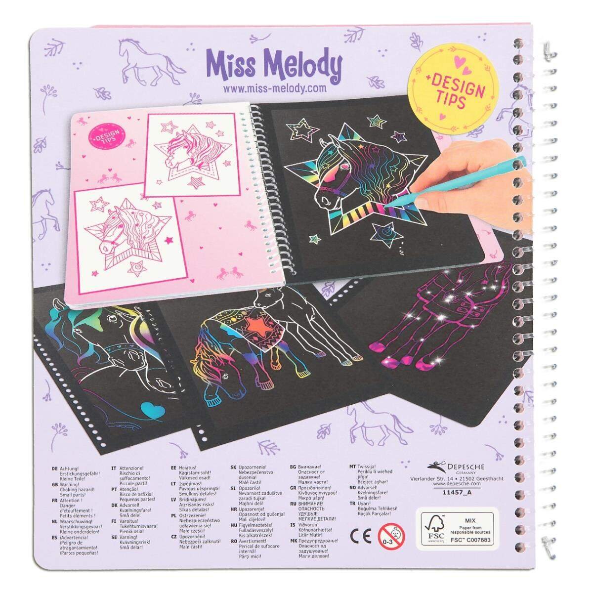 Depesche Miss Melody Magic Scratch Book