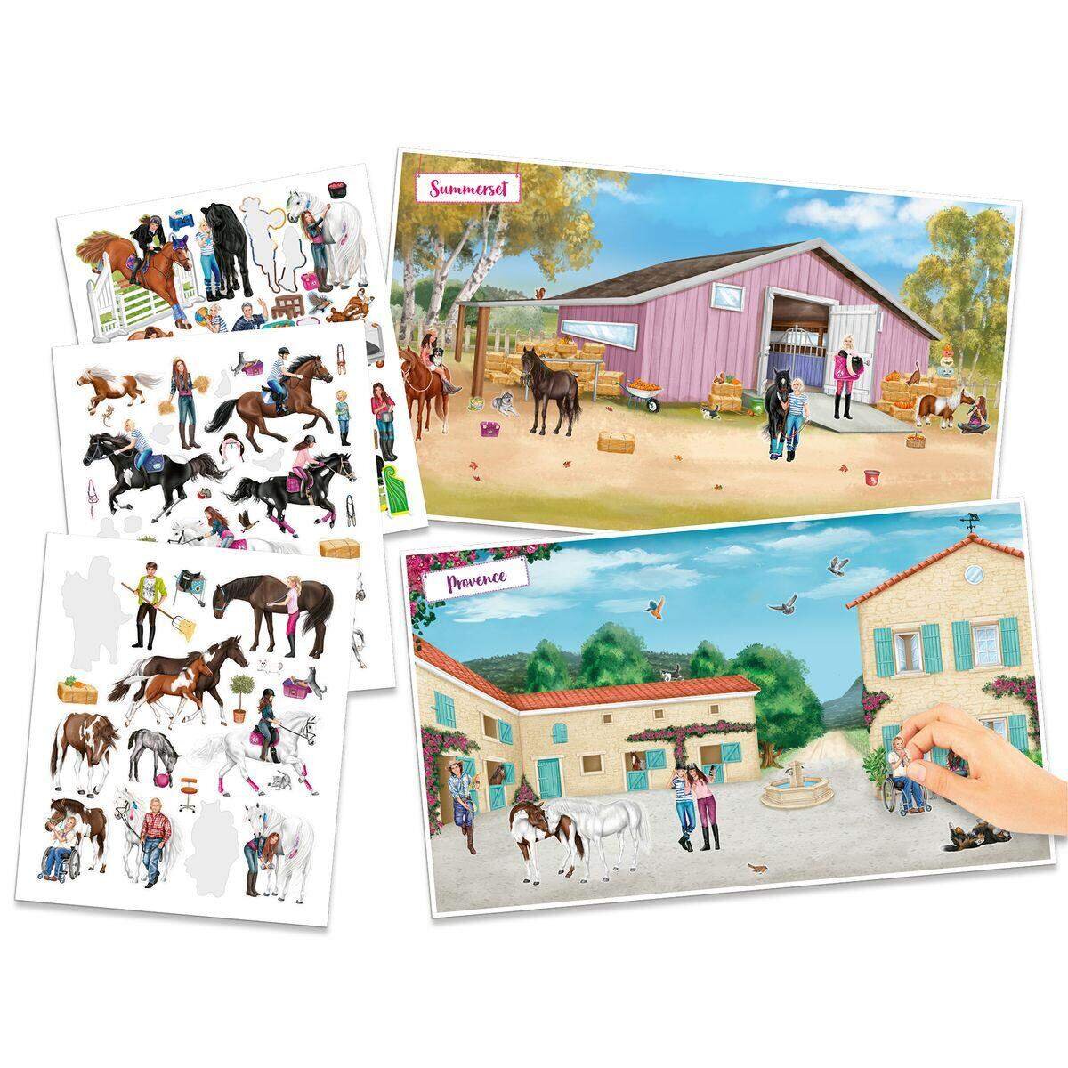 Depesche Miss Melody Stickerworld, Mal- und Stickerbuch