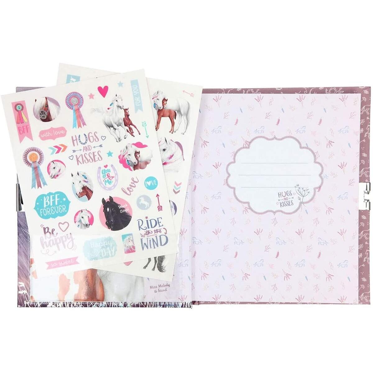 Depesche Miss Melody Tagebuch mit Schloss und Stickern