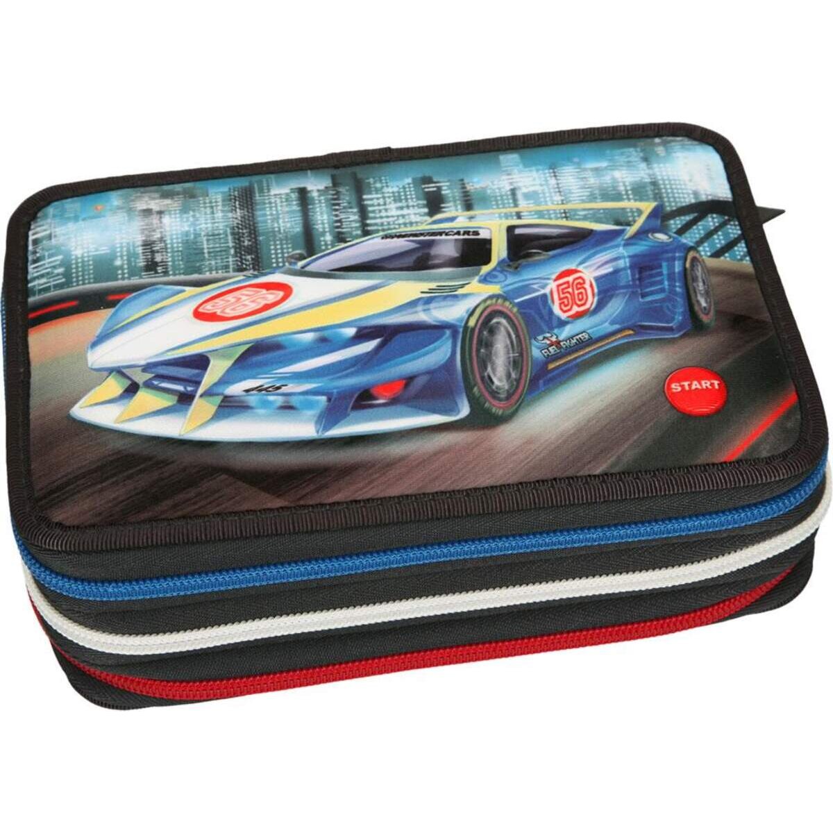 Depesche Monster Cars 3-Fach Federtasche LED