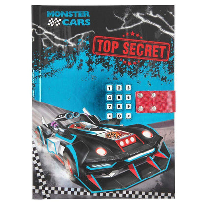 Depesche Monster Cars Geheimcode Tagebuch mit Sound, Top Secret