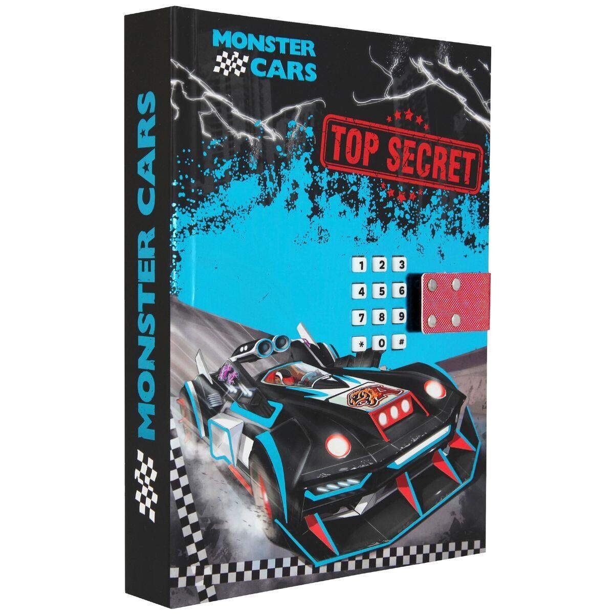 Depesche Monster Cars Geheimcode Tagebuch mit Sound, Top Secret