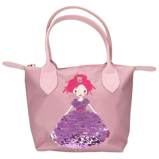 Depesche Princess Mimi Handtasche mit Pailletten Applikation mauve