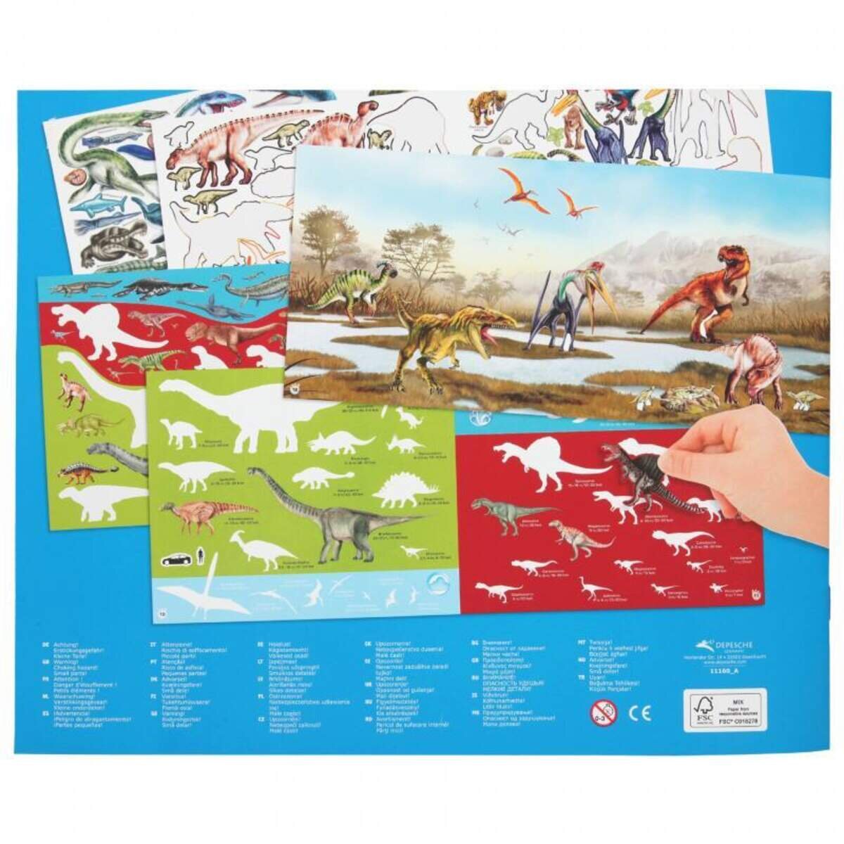 Depesche Dino World Stickerfun,, mit Stickerbögen
