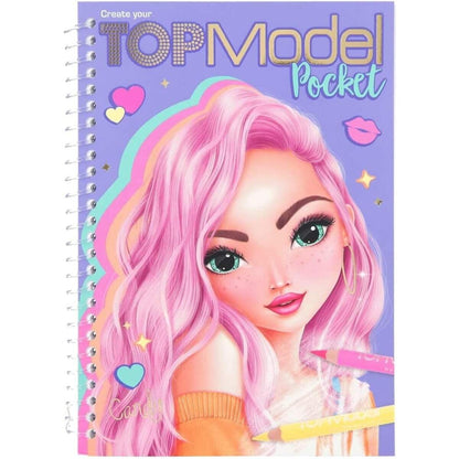 Depesche TOPModel - Pocket Malbuch mit 120 Seiten zum Designen schicker Looks