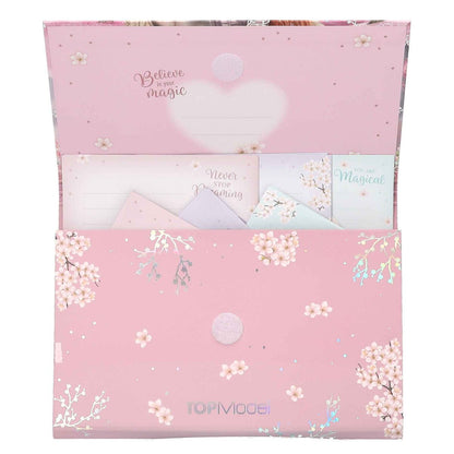 Depesche TOPModel Briefpapier in Fächermappe Viva Violet