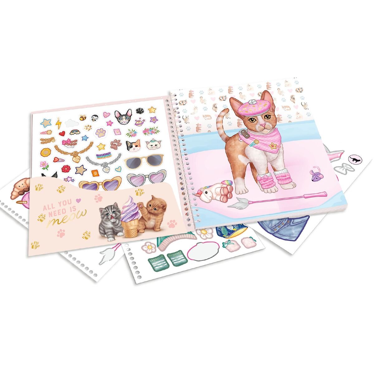 Depesche TOPModel Dress Me Up Stickerbuch KITTY