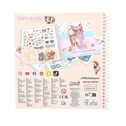 Depesche TOPModel Dress Me Up Stickerbuch KITTY