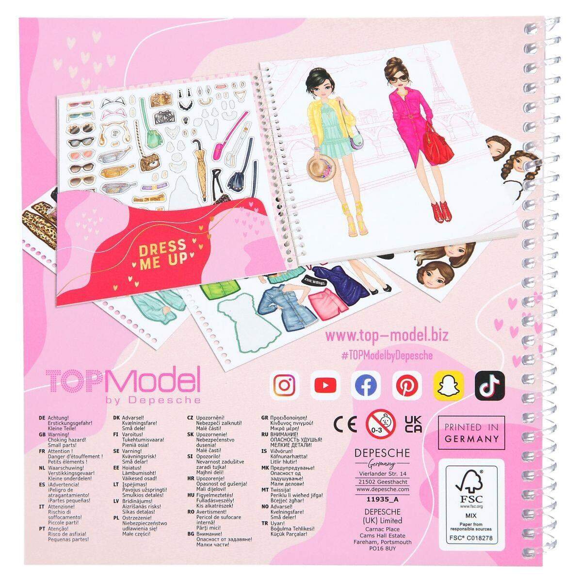 Depesche TOPModel Dress Me Up Stickerbuch