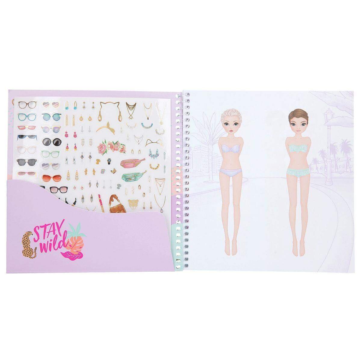 Depesche TOPModel Dress Me Up Stickerbuch URBAN JUNGLE