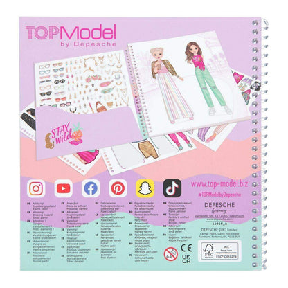 Depesche TOPModel Dress Me Up Stickerbuch URBAN JUNGLE