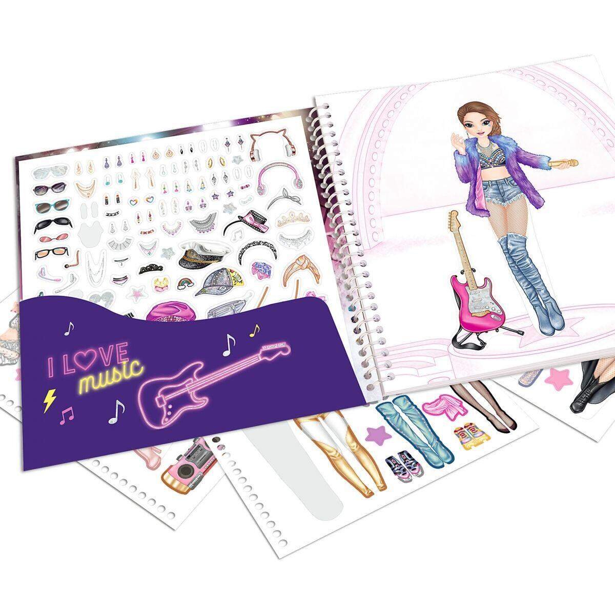 Depesche TOPModel Dress Me Up Stickerbuch GLAMOUR