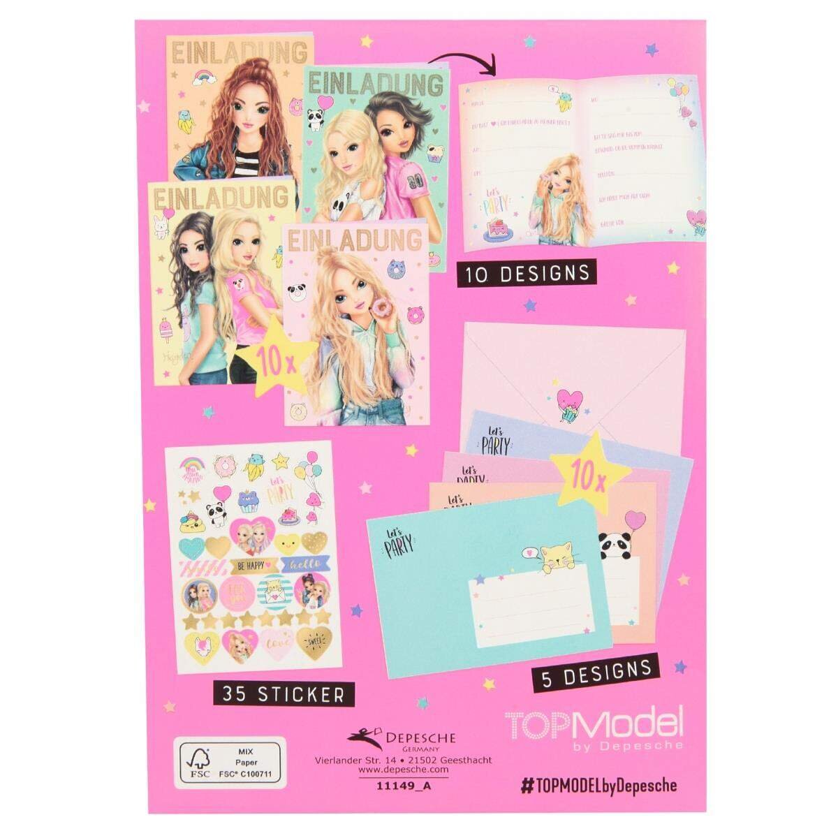 Depesche TOPModel Einladungskartenset