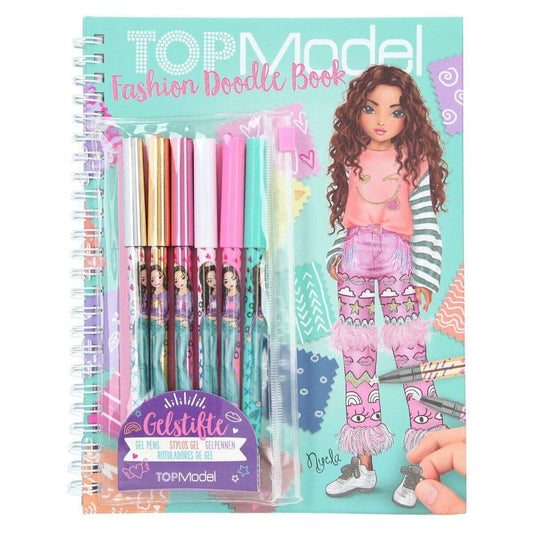 Depesche TOPModel Fashion Doodle Book mit Gelstiften