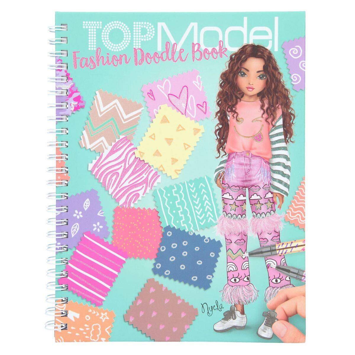 Depesche TOPModel Fashion Doodle Book mit Gelstiften