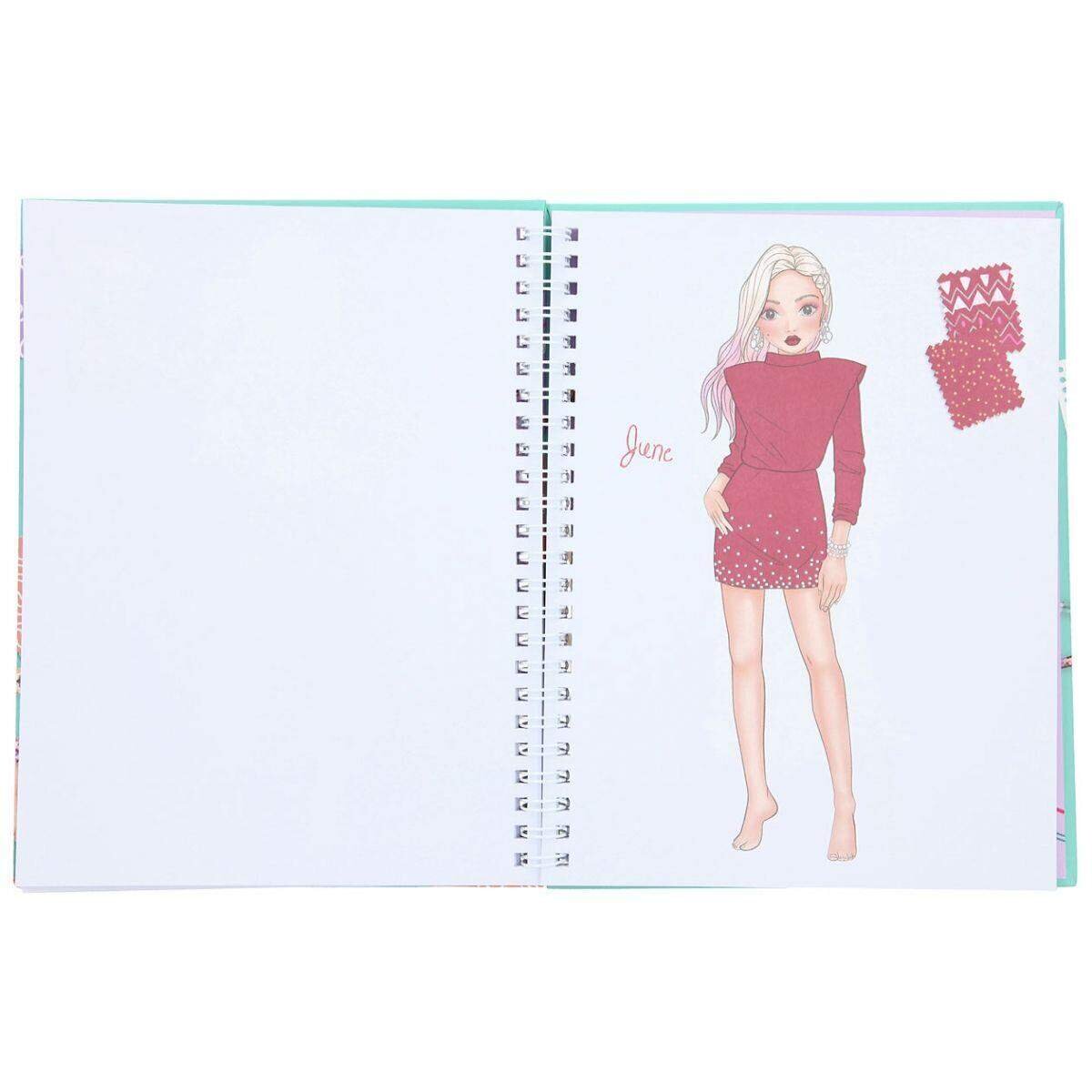 Depesche TOPModel Fashion Doodle Book mit Gelstiften