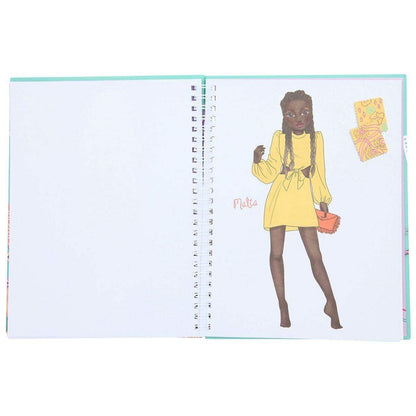 Depesche TOPModel Fashion Doodle Book mit Gelstiften