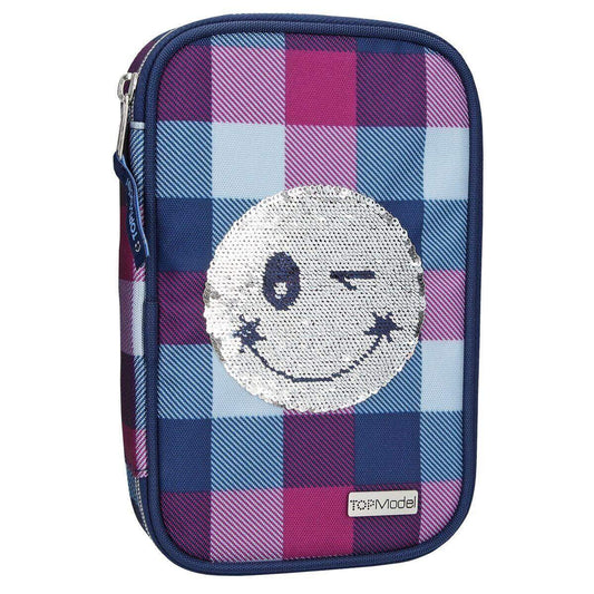 Depesche TOPModel gefüllter Schlamper Pailletten Smiley blau