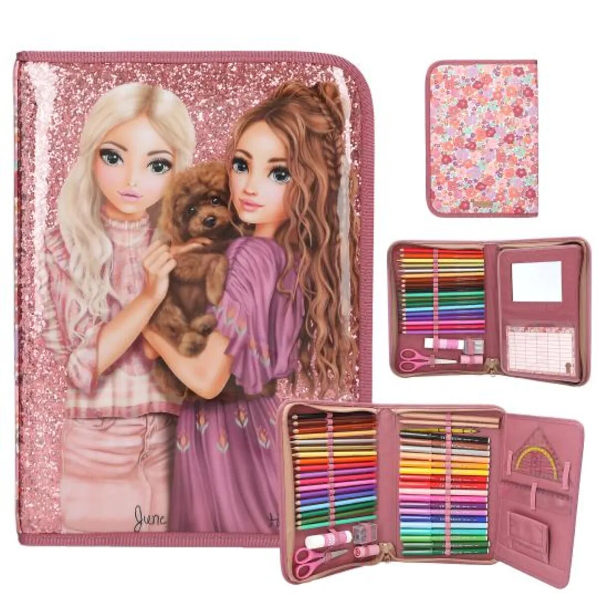 Depesche TOPModel Große Federtasche FLORAL