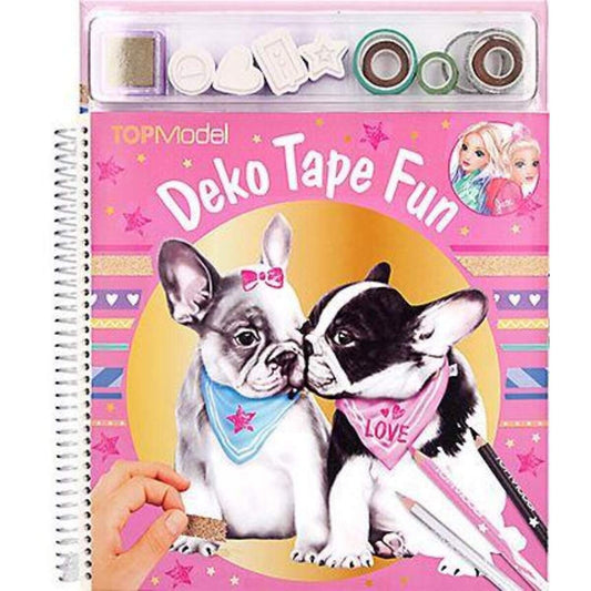 Depesche TOPModel Malbuch Deko Tape Fun mit Masking Tapes, Hund