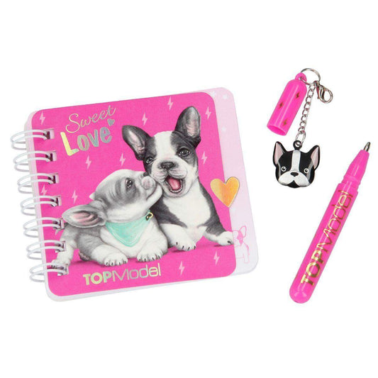 Depesche TOPModel Mini Notizbuch Set mit Kugelschreiber Hund, sortiert