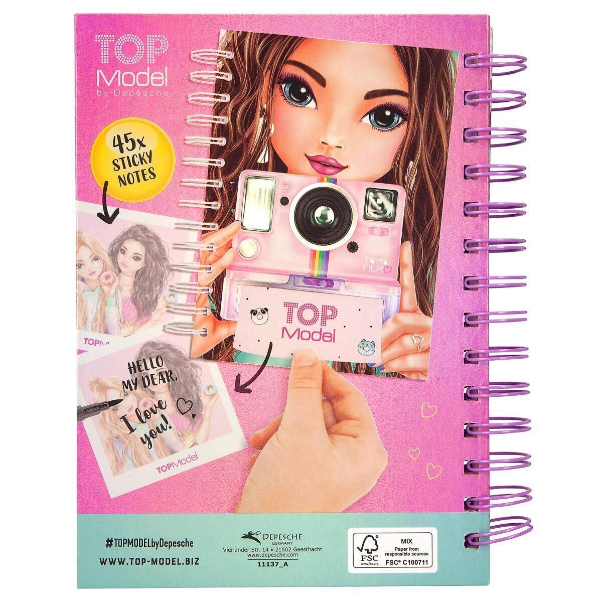 Depesche TOPModel Notizbuch mit Selfie Notes CANDY CAKE