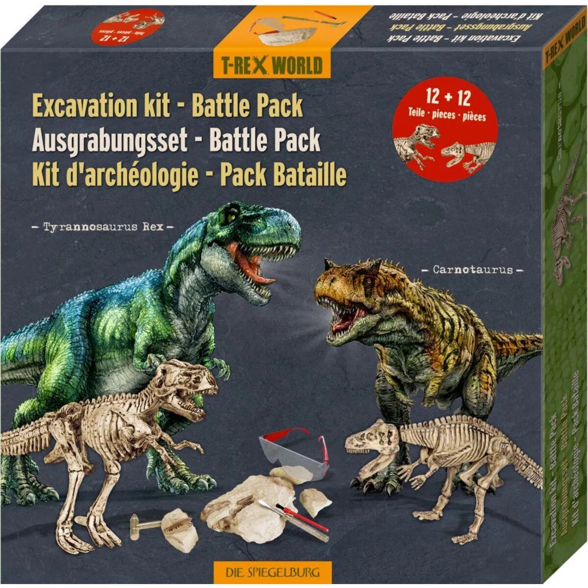 Die Spiegelburg Ausgrabungsset Battle Pack - T-Rex+Carnotaurus T-Rex World