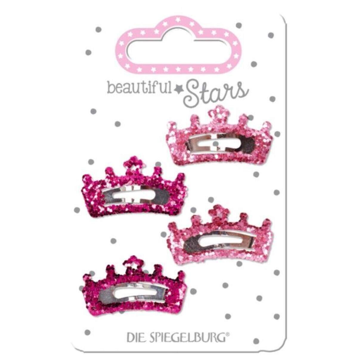 Die Spiegelburg beautiful Stars Haarclip Krone pink und lila