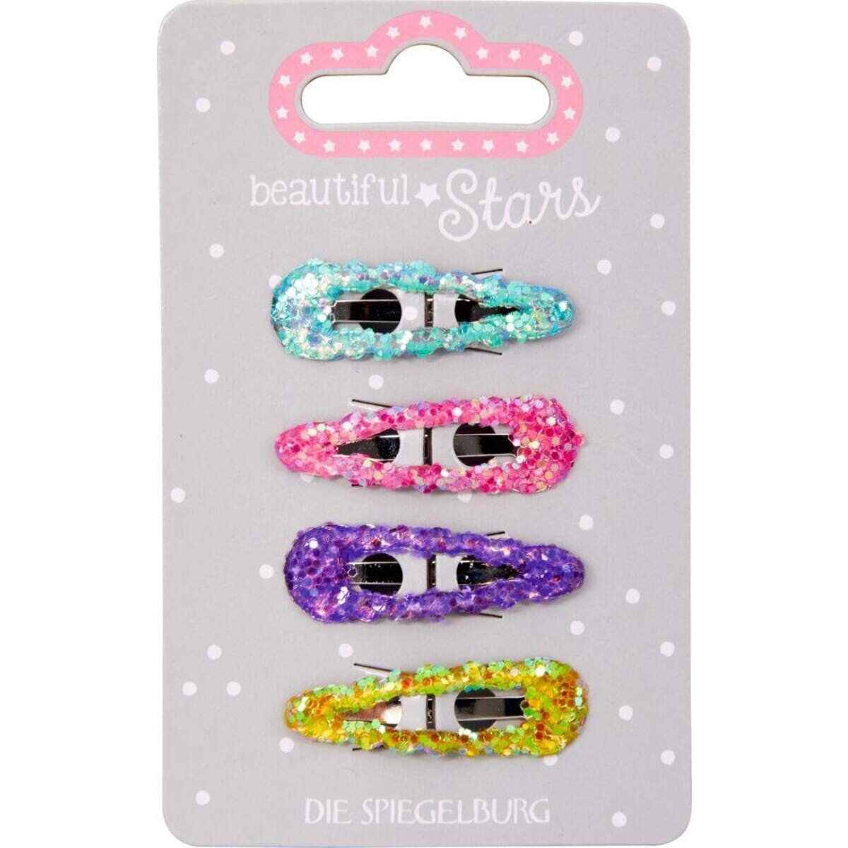 Die Spiegelburg Haarclip Glitzer beautiful Stars, 1 Packung, 2-fach sortiert