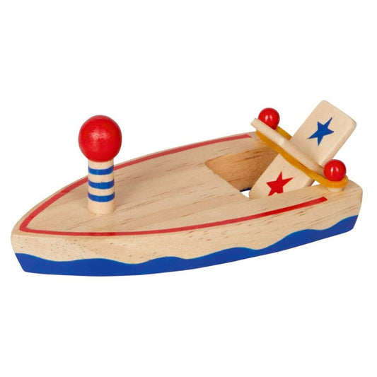 Die Spiegelburg Holzboot mit Gummimotor  Bunte Geschenke