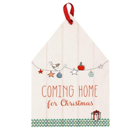 Die Spiegelburg Holzschild "Coming home for Christmas"