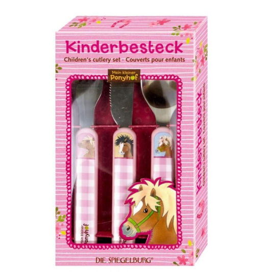 Die Spiegelburg Kinderbesteck für kleine Ponyfreunde Mein kleiner Ponyhof