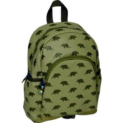Die Spiegelburg Kl. Rucksack Dinos oliv  Glühwürmchen