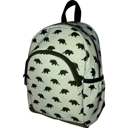 Die Spiegelburg Kl. Rucksack Dinos oliv  Glühwürmchen