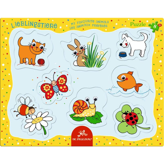 Die Spiegelburg Kulleraugen-Puzzle Lieblingstiere, 8 Teile