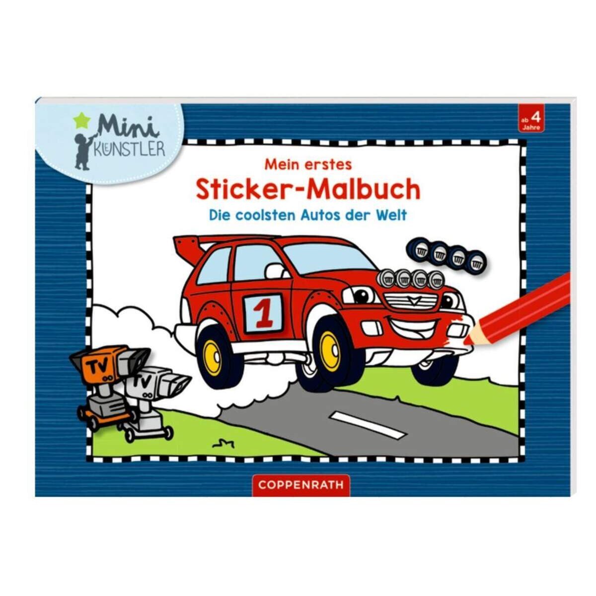 Die Spiegelburg Mein 1. Sticker-Malbuch.: Die coolsten Autos der Welt (M-Künstler)