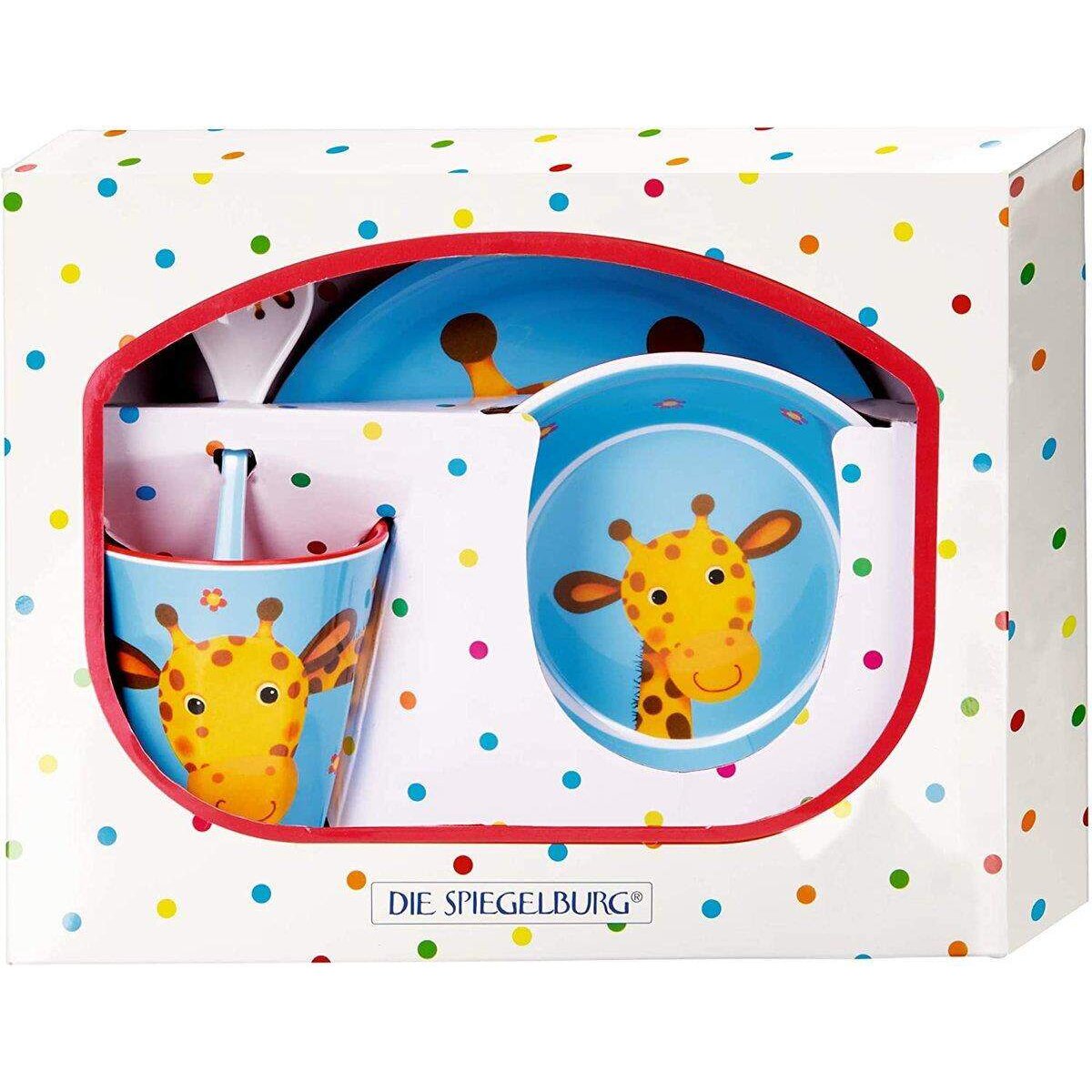 Die Spiegelburg Melamin-Geschenkset Giraffe  Freche Rasselbande