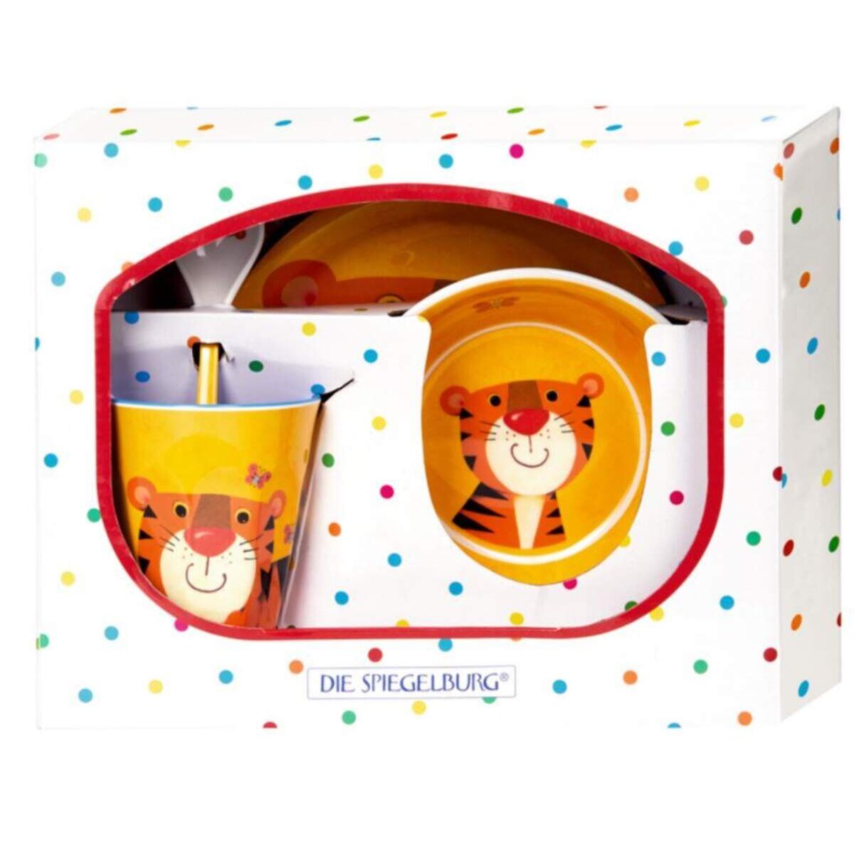 Die Spiegelburg Melamin-Geschenkset Tiger  Freche Rasselbande