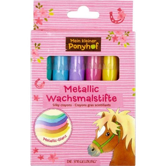 Die Spiegelburg Metallic Wachsmalstifte Mein kleiner Ponyhof (6 St.)