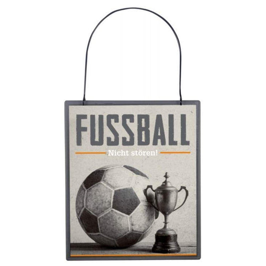 Die Spiegelburg Metallschild Fußball NICHT STÖREN! Urban&Gray