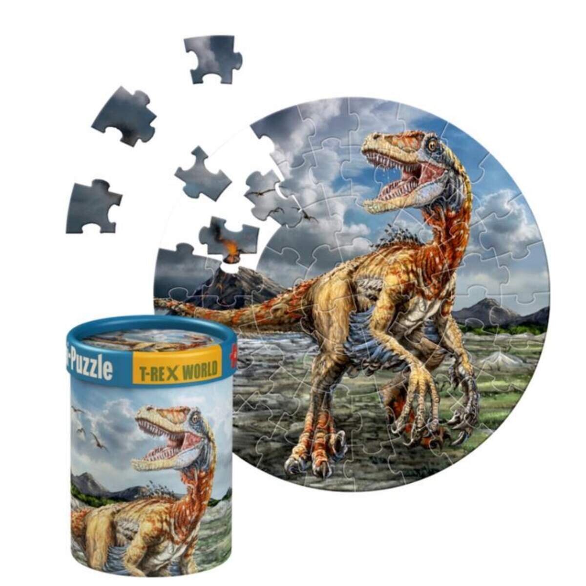 Die Spiegelburg Mini-Puzzles T-Rex World (60 Teile), 3-fach sortiert